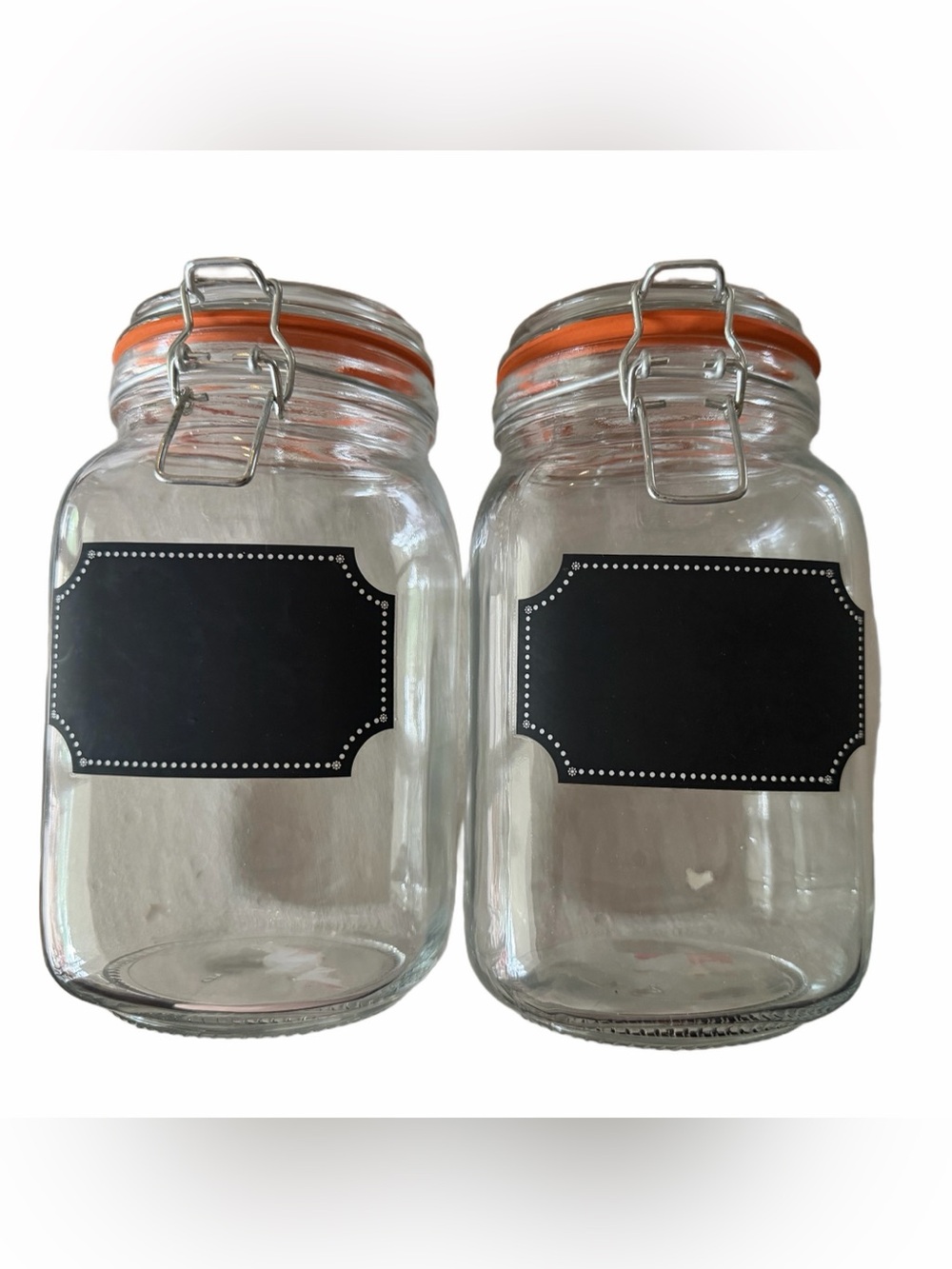 Chalk It Up Dotted Chalkboard Bail & Trigger Canisters (set of 2)